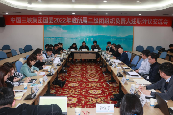 三峡集团团委召开2022年度所属二级团组织认真人述职评议交流会 